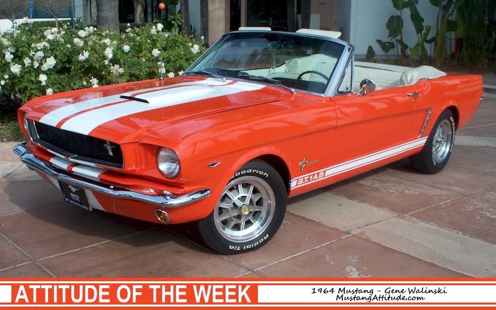 Poppy Red 1964 Mustang Convertible
