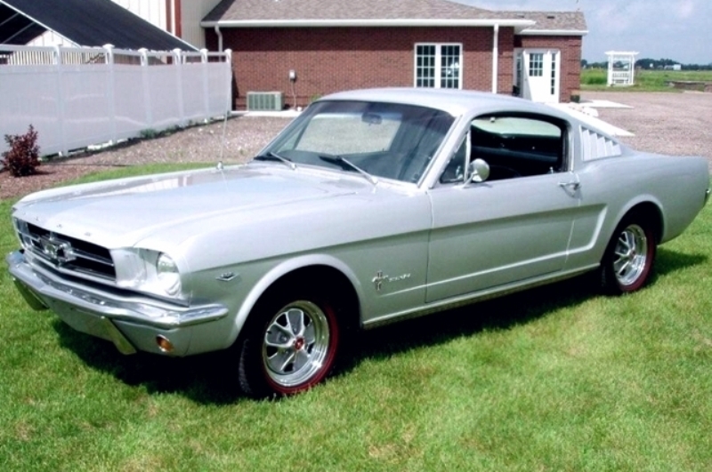Silver Smoke Gray 1965 Mustang Fastback