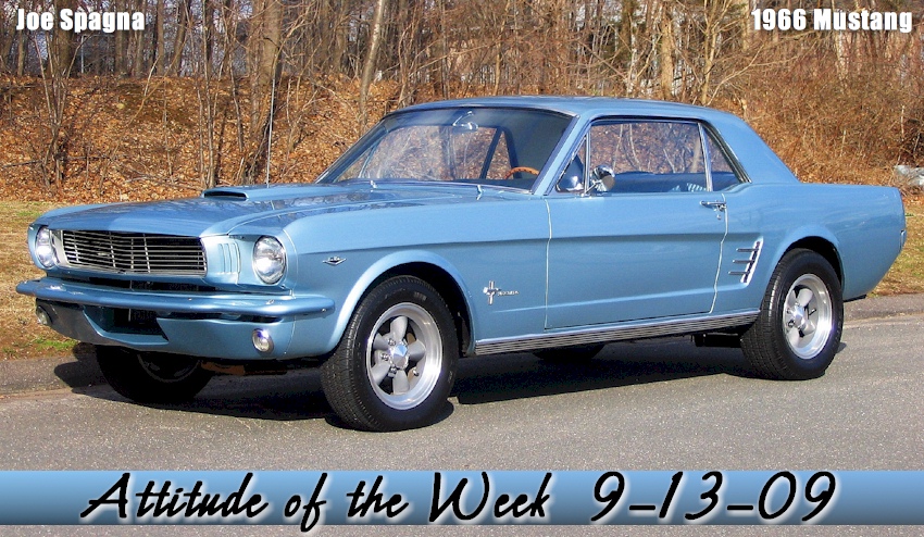 Silver Blue 1966 Mustang