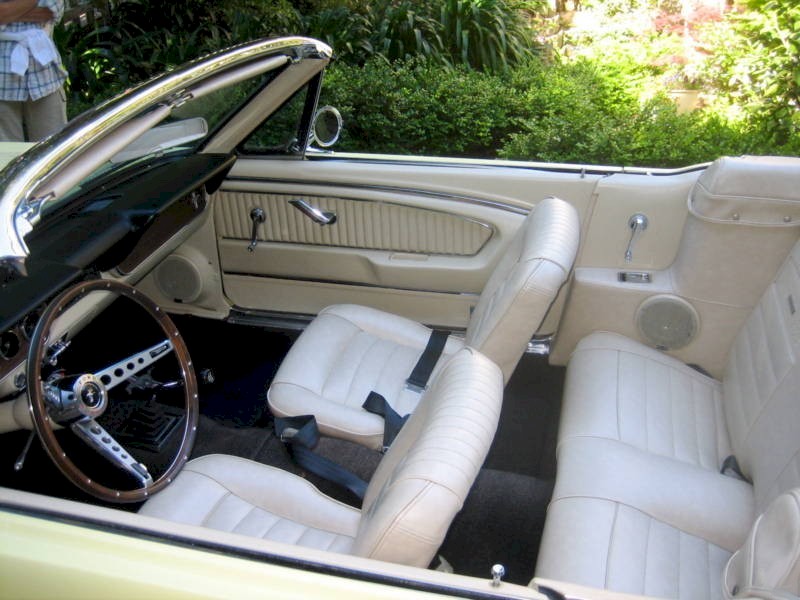 Tan Beige Interior 66 Mustang GT Convertible