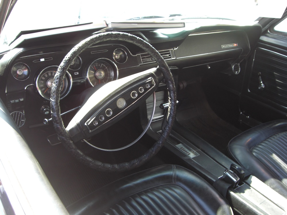 Black Interior 1968 Mustang GT/CS