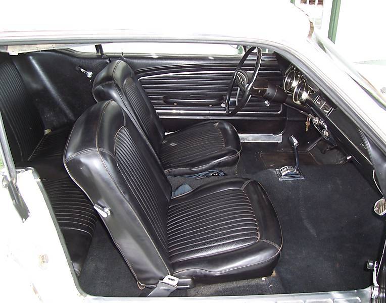 Black Interior 1968 Mustang Hardtop