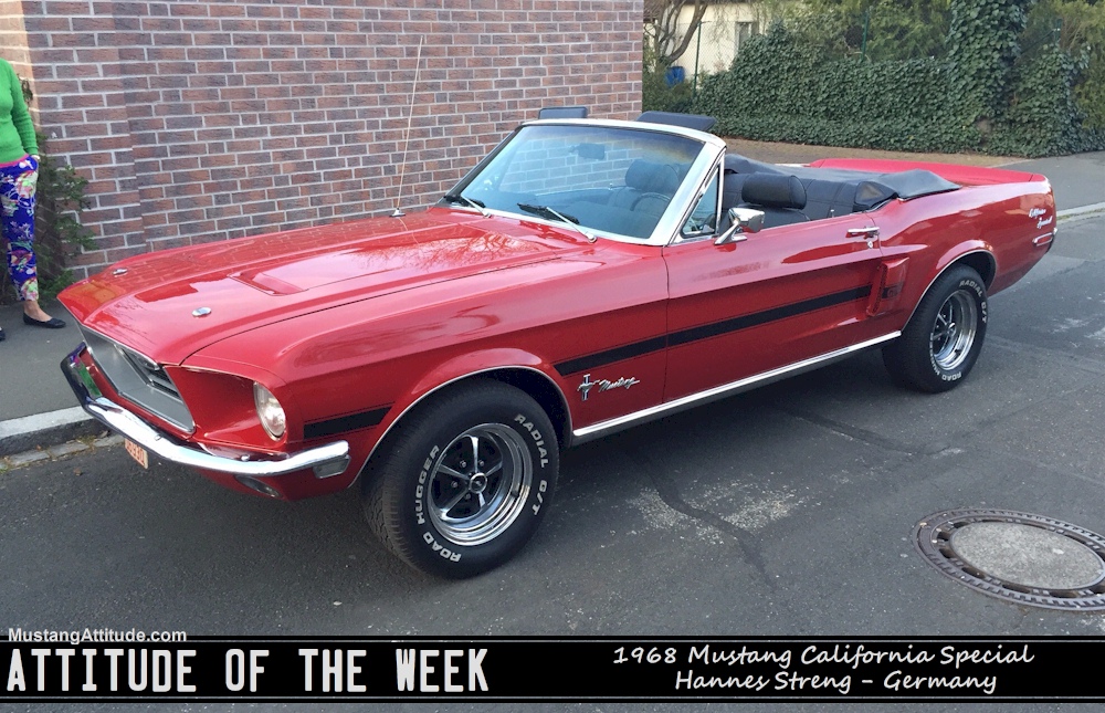 Candyapple Red 1968 Mustang California Special