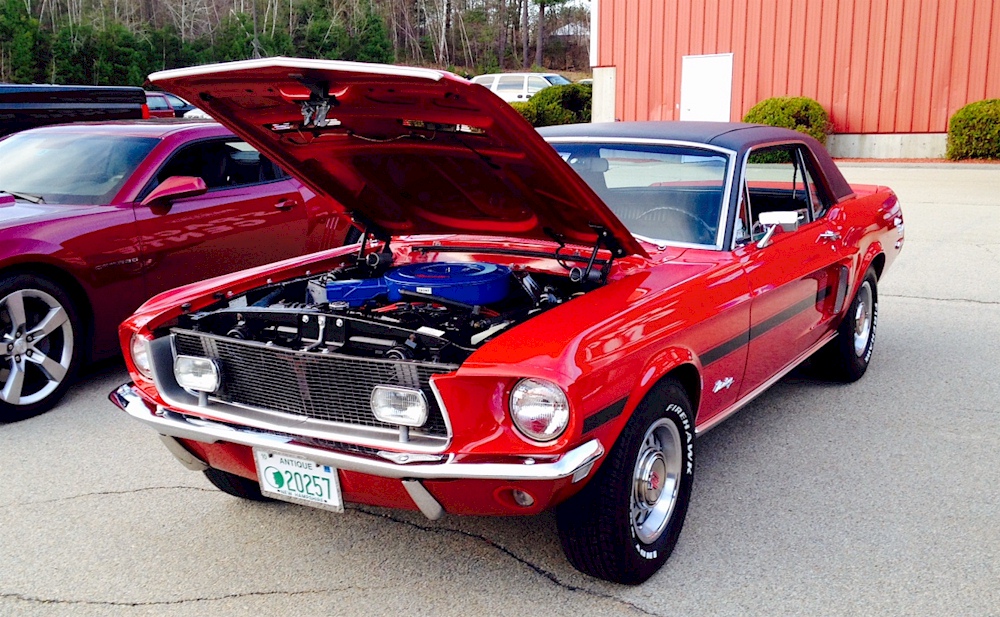 Candy Apple Red 1968 Mustang GT/CS