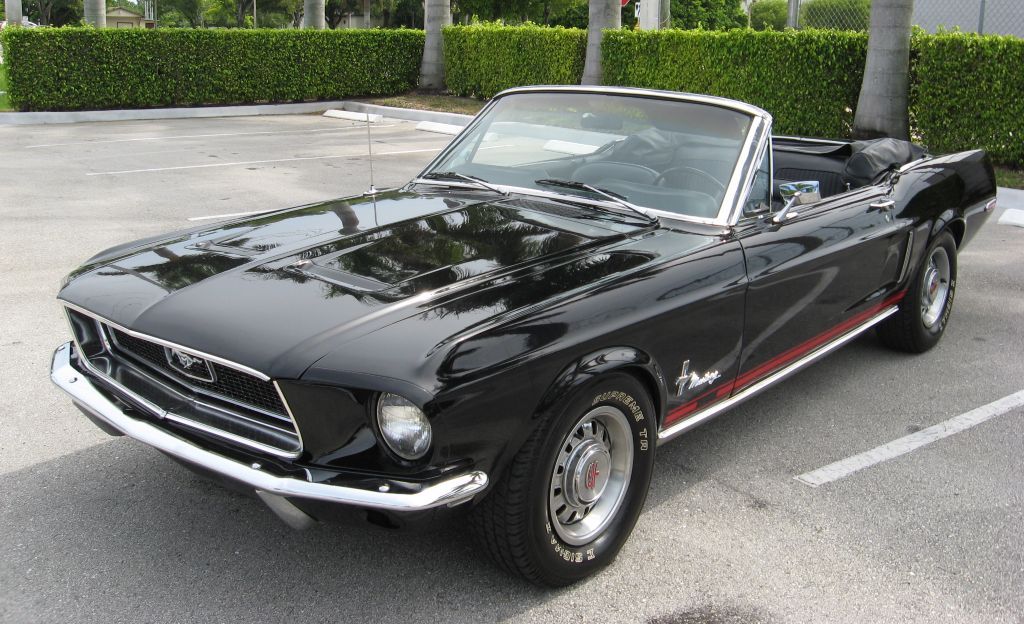 Raven Black 1968 Mustang Convertible