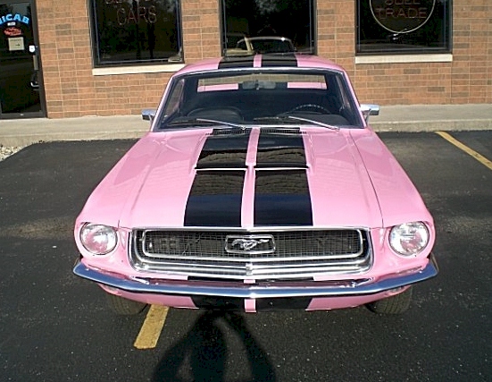 Passionate Pink 1968 Mustang Hardtop