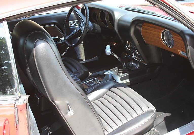 Black Interior 70 Mustang Shelby GT500 Fastback