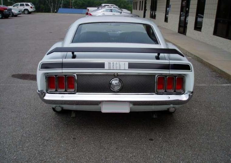 Pastel Blue 1970 Mach 1 Ford Mustang Fastback