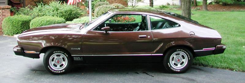 Dark Brown 1975 Mustang Mach 1