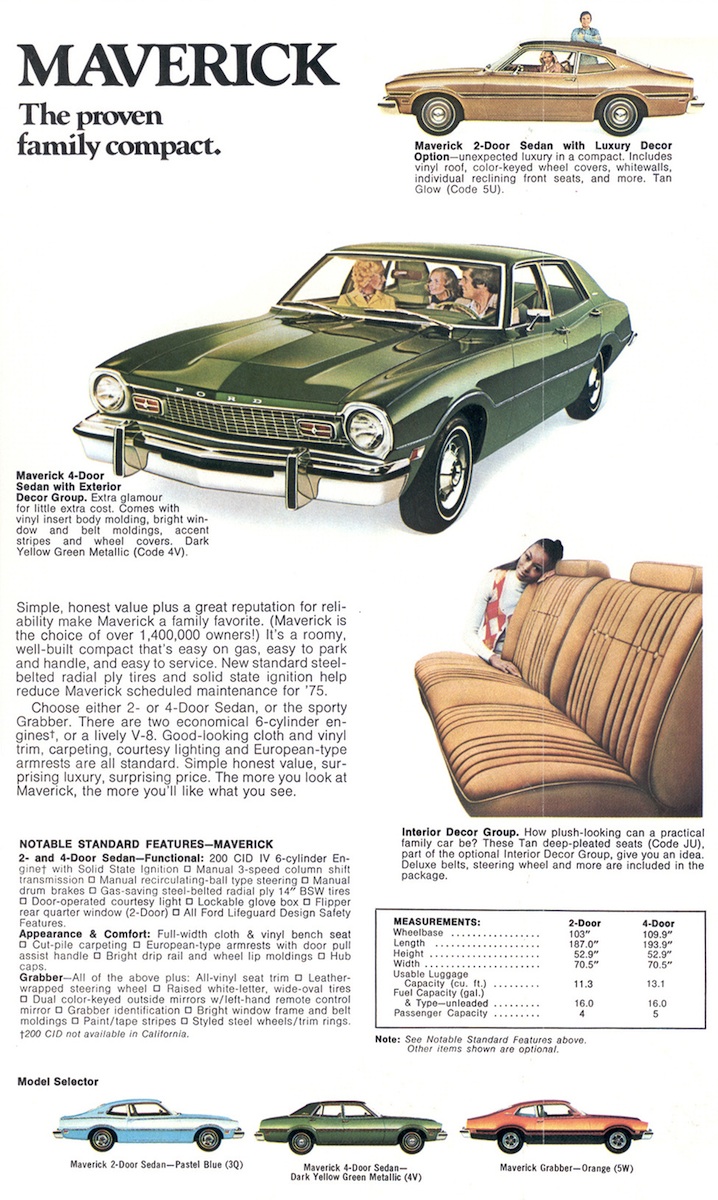 1975 Ford Sales Brochure - Maverick