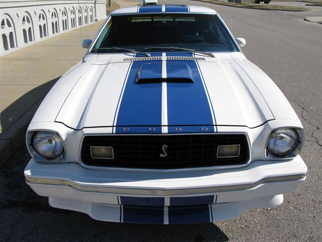 White 1976 Mustang Cobra II Hatchback
