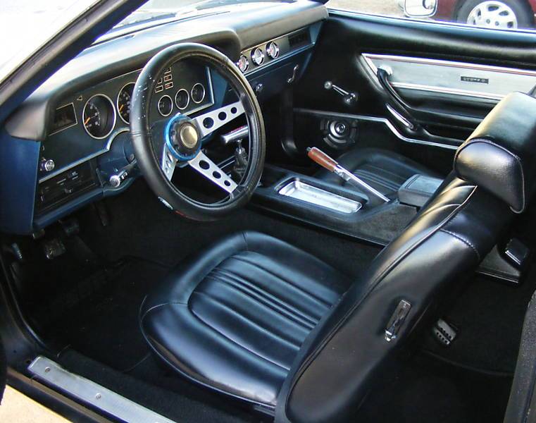 Black Interior 1976 Mustang II Cobra II Hatchback