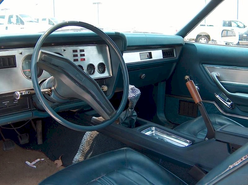 White 1976 Mustang Cobra II Interior