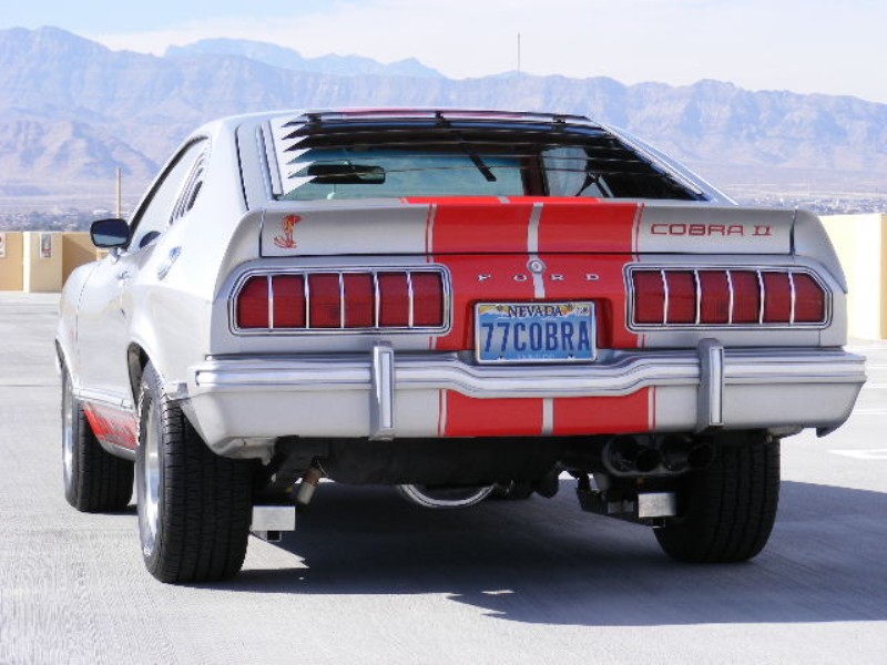 Silver 1977 Custom Mustang Cobra Clone