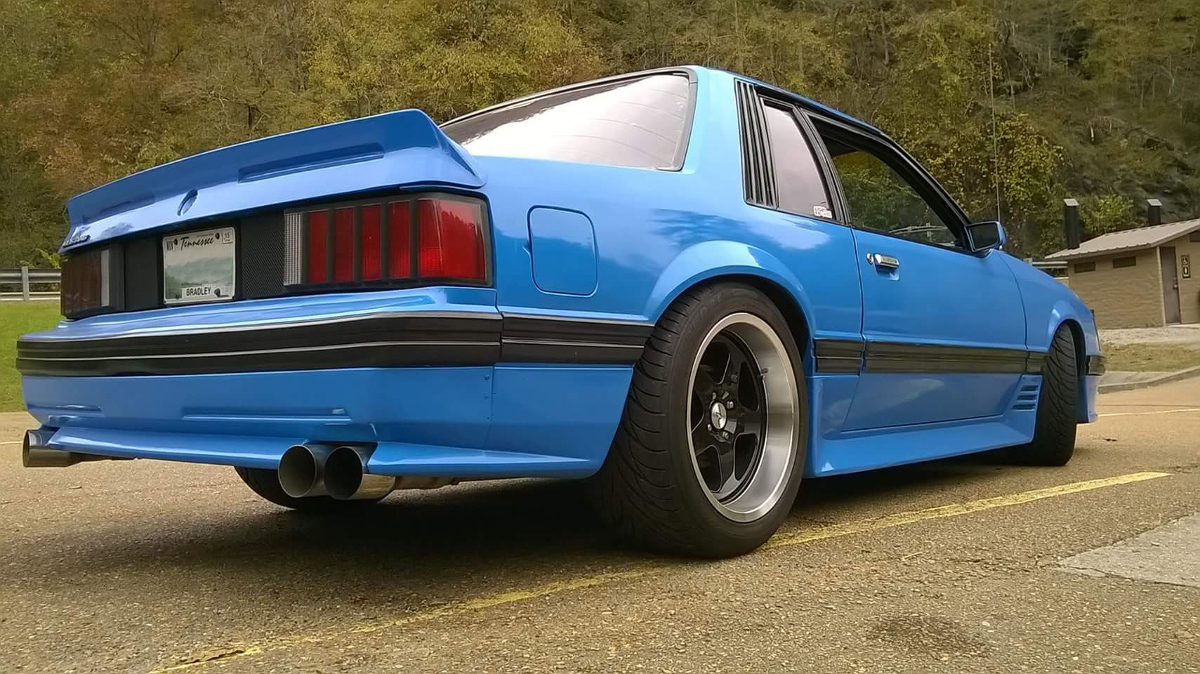 Custom Grabber Blue 1979 Mustang