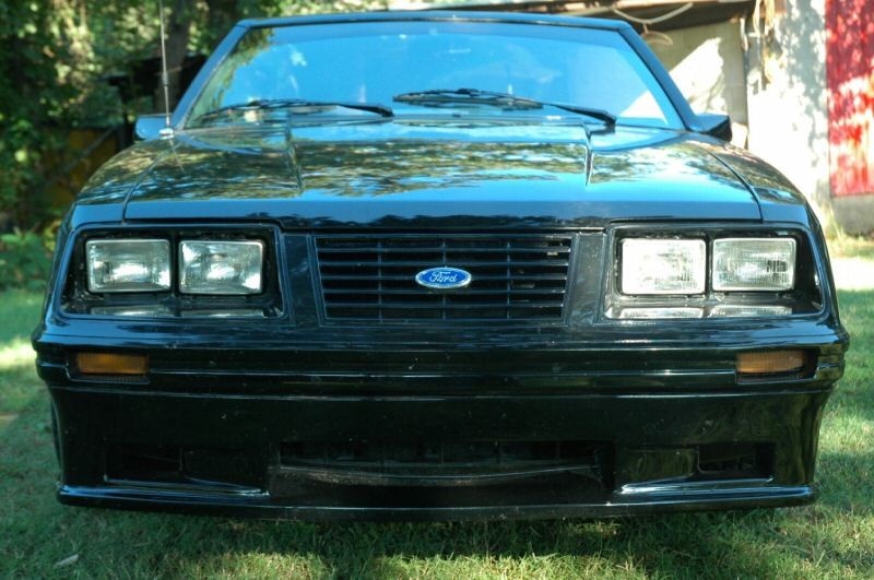 Grille close-up of a 1984 Mustang convertible