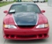 Red 1995 Custom Mustang with Saleen Body Kit