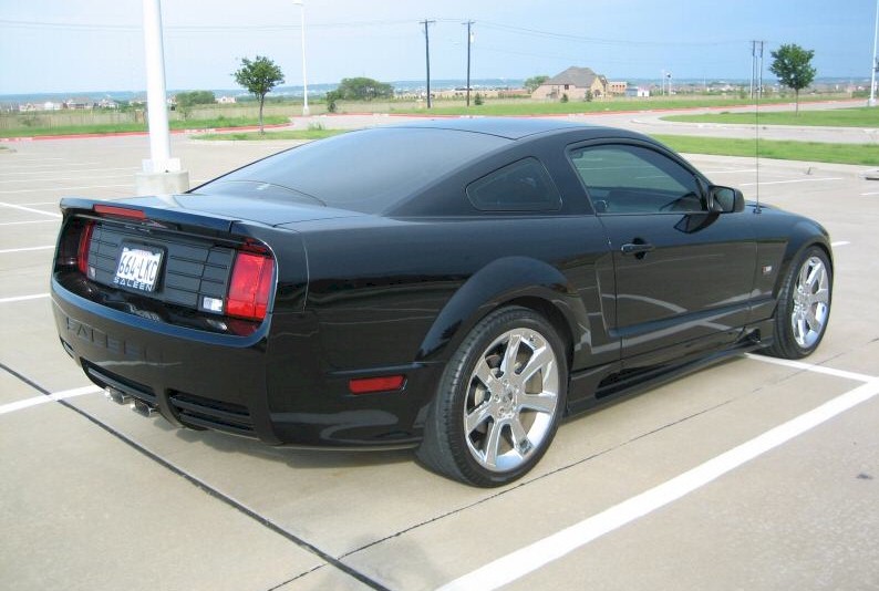 Black 2005 Saleen Mustang