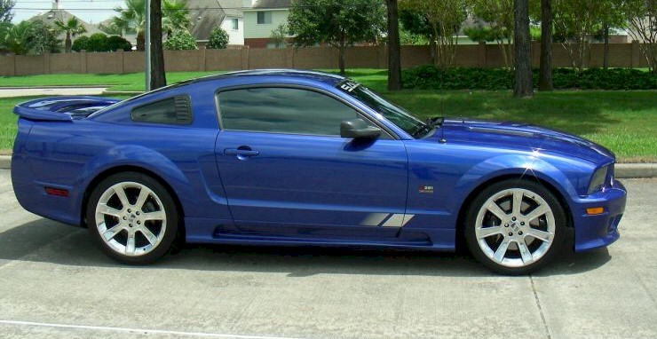 Blue 2005 Saleen SC281