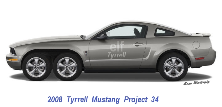 6-Wheel Racing Mustang?