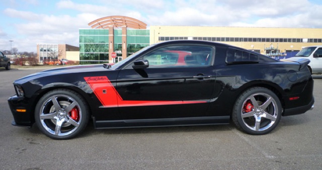 Black 10 Mustang Roush Barrett Jackson Coupe