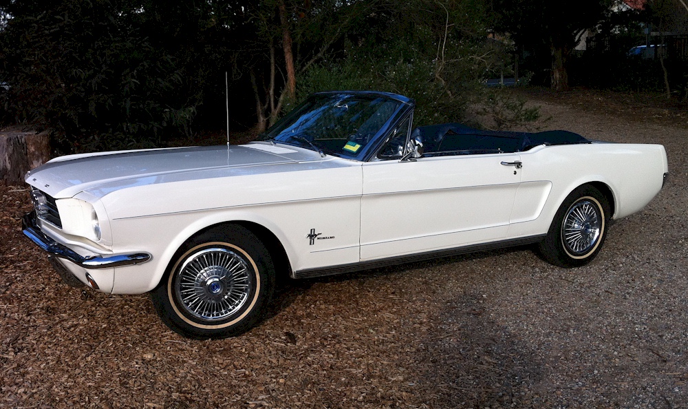 Wimbledon White 1964 Mustang Convertible