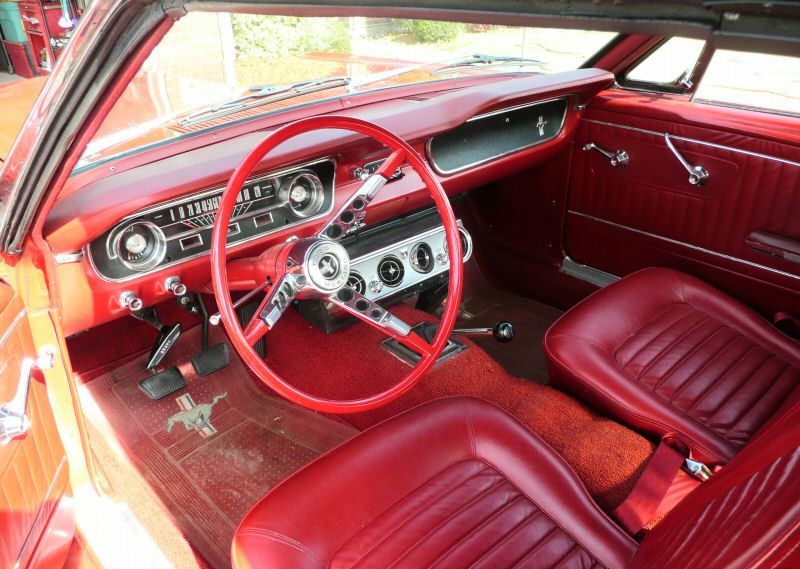 Red Interior 1964 Mustang