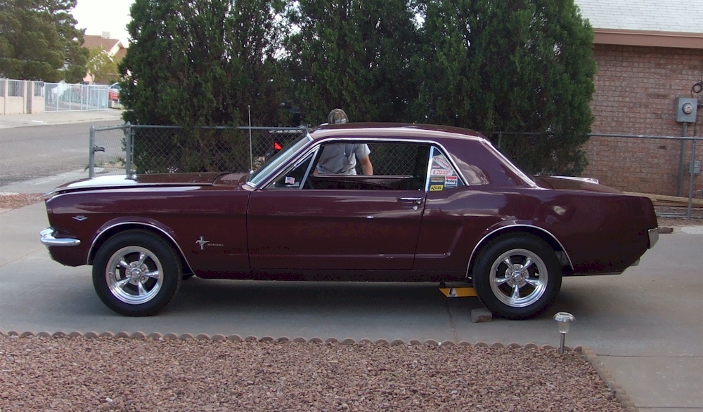 Burgundy 1964 Mustang