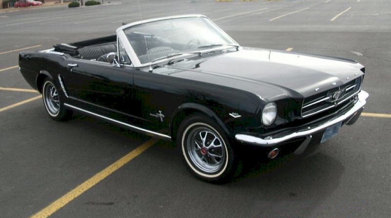 Raven Black 1964 Mustang Convertible