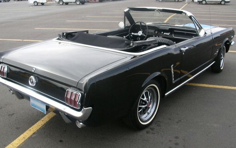 Raven Black 1964 Mustang Convertible