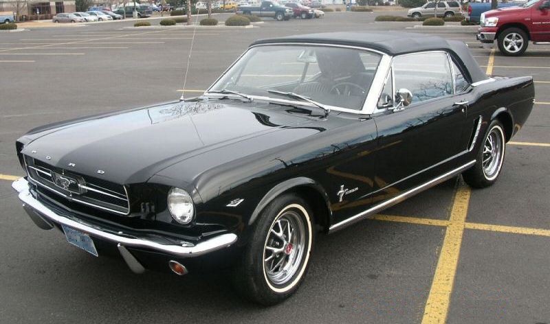 Raven Black 1964 Mustang Convertible