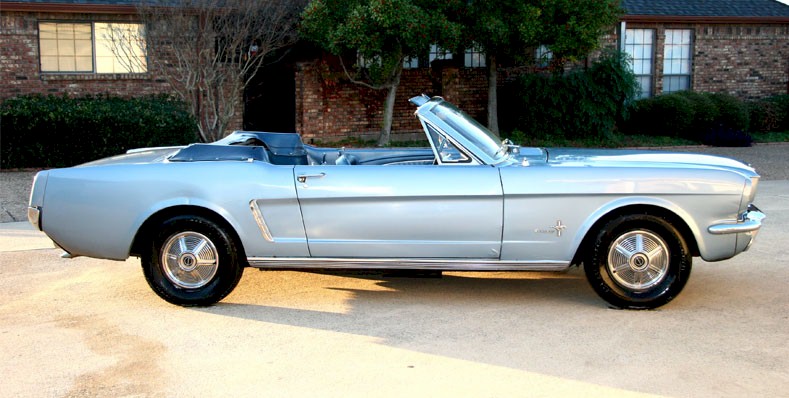 Skylight Blue 1964 Mustang Convertible