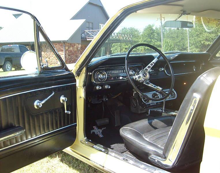 Black Interior 1964 Mustang Hardtop