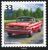 1964 Red Mustang Convertible on 33 cent 1993 USPS stamp