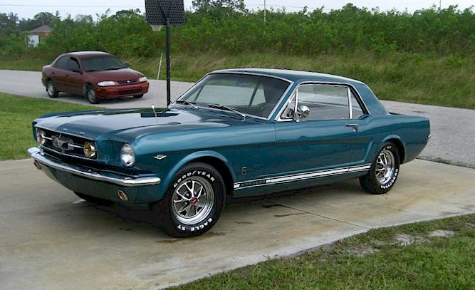 Blue 65 Mustang GT