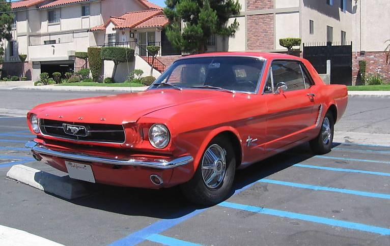 Poppy Red 1965 Mustang Hardtop