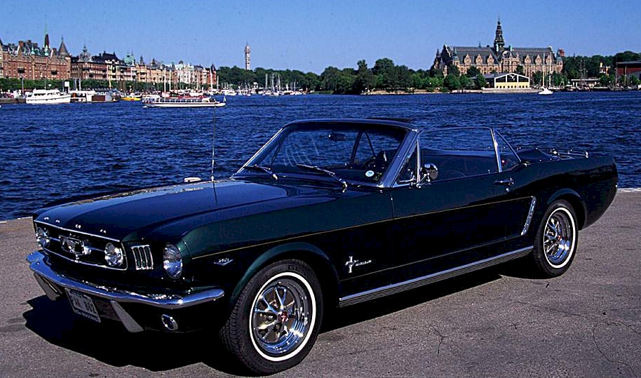 Ivy Green 65 Mustang Convertible