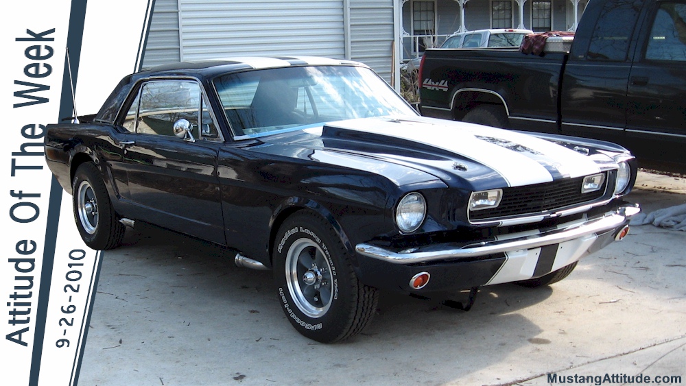 Blue 65 Mustang