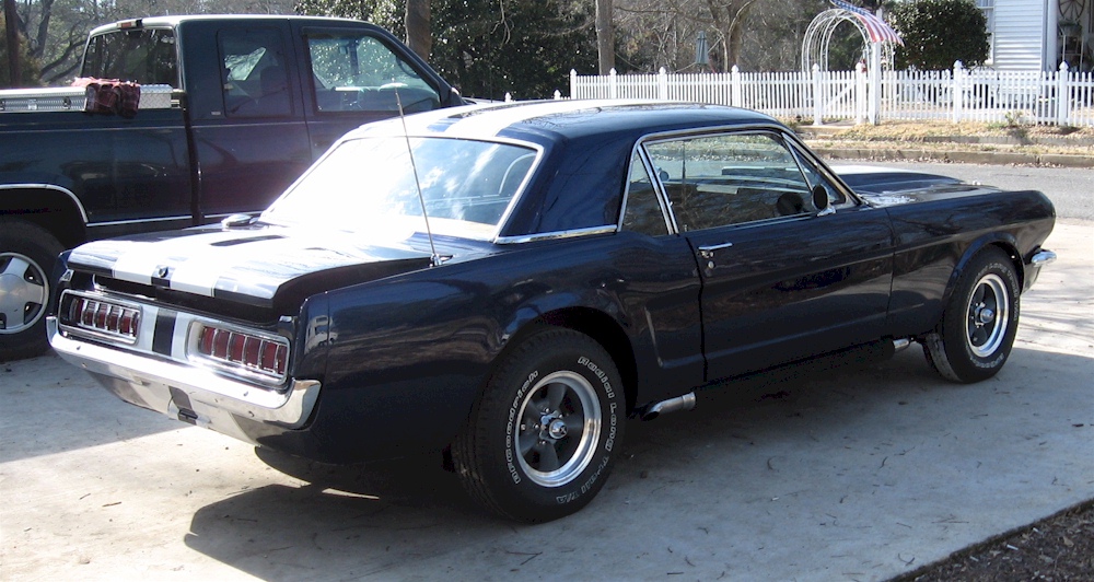 Blue 65 Mustang