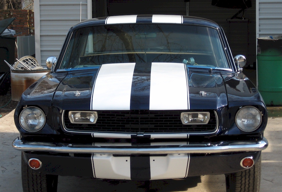 Blue 65 Mustang
