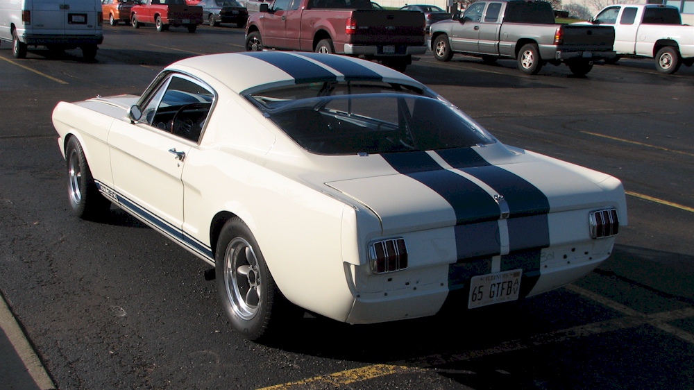 Wimbledon White 1965 Shelby GT-350 competition