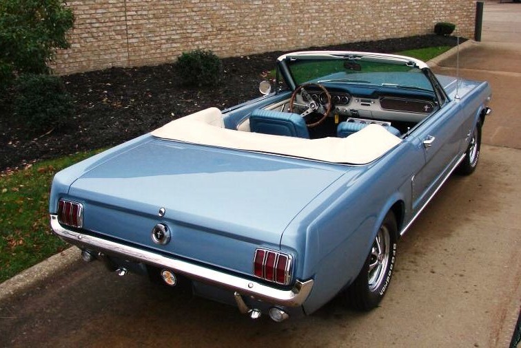 Silver Blue 1965 Mustang Convertible