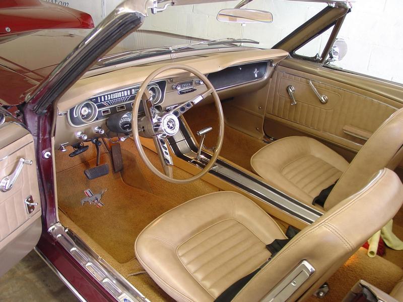 Interior view 1965 Mustang Convertible