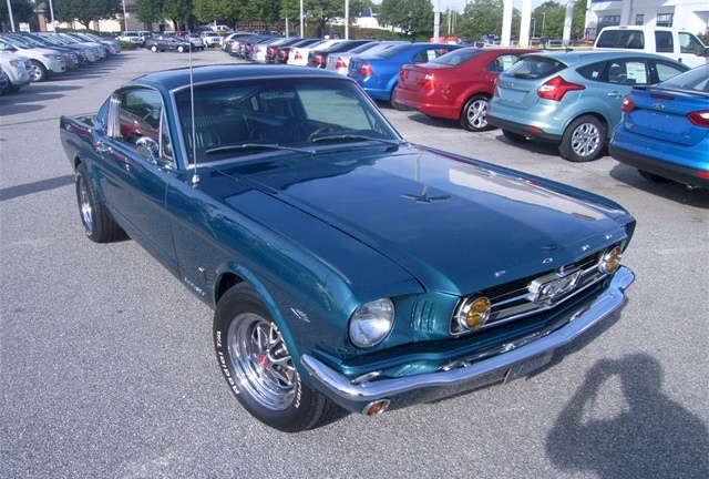 Twilight Turquoise 1965 Mustang GT