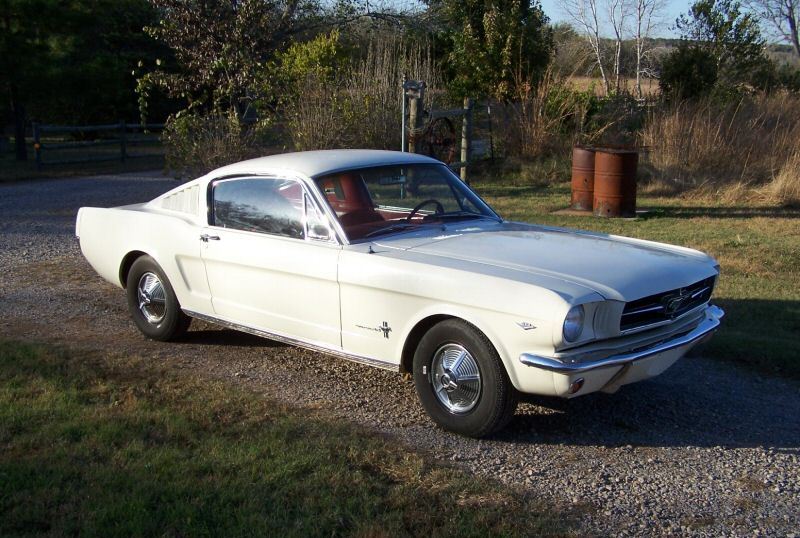 Wimbledon White 1965 Mustang Fastback