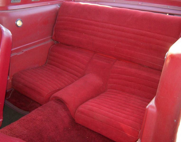 Rear seat 1965 Mustang Fastback
