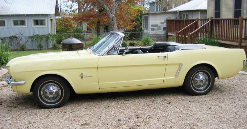 Springtime Yellow 1965 Mustang Convertible