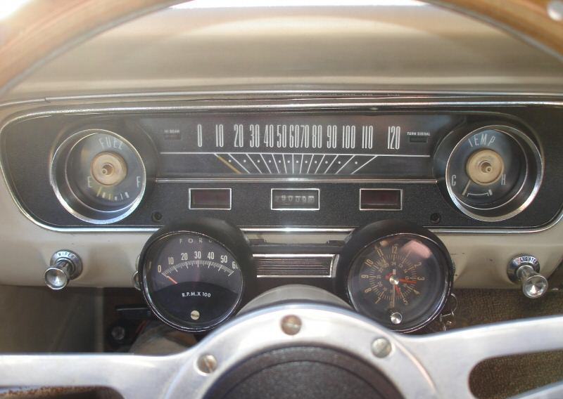 Dash 1965 Mustang Fastback