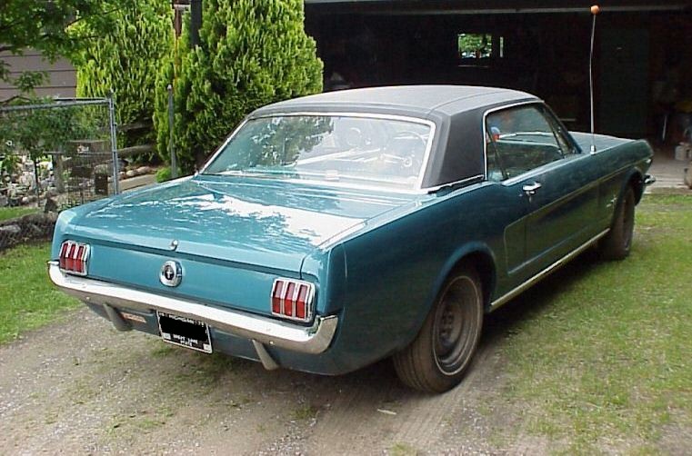 Twilight Turquoise 1965 Mustang Hardtop