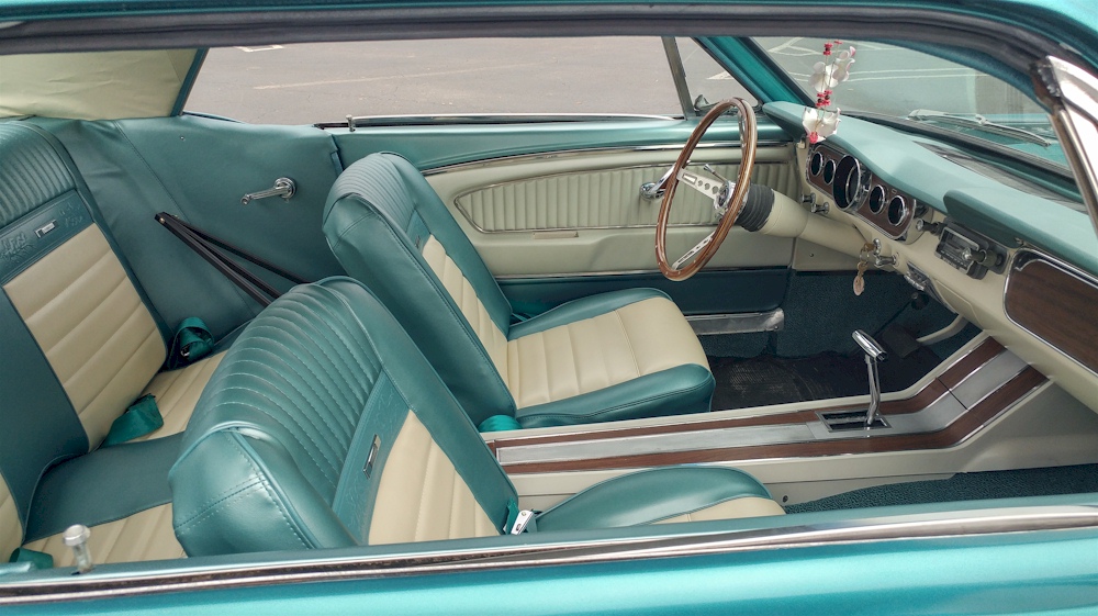 Twilight Turquoise 1965 Mustang